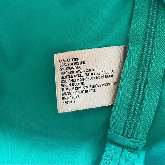 Turquoise Ruffle Blouse Size M - Picture 5 of 5